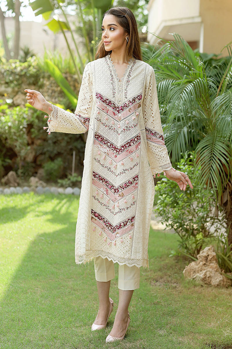 Farida Hasan Off White Luxury Lawn Collection Replica