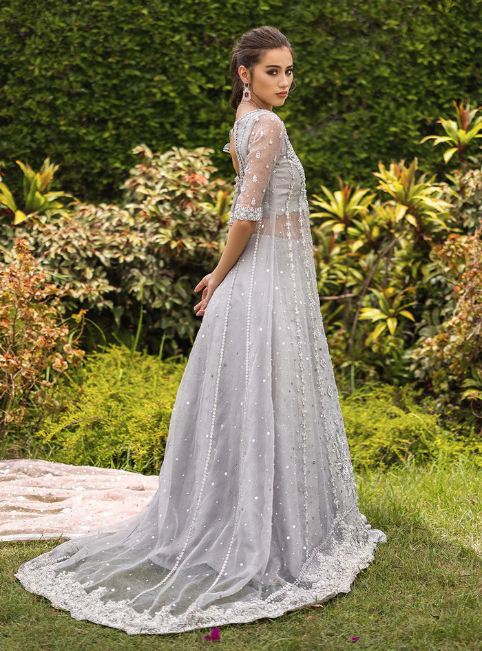 Zainab Chottani Grey Formal Collection Net Replica