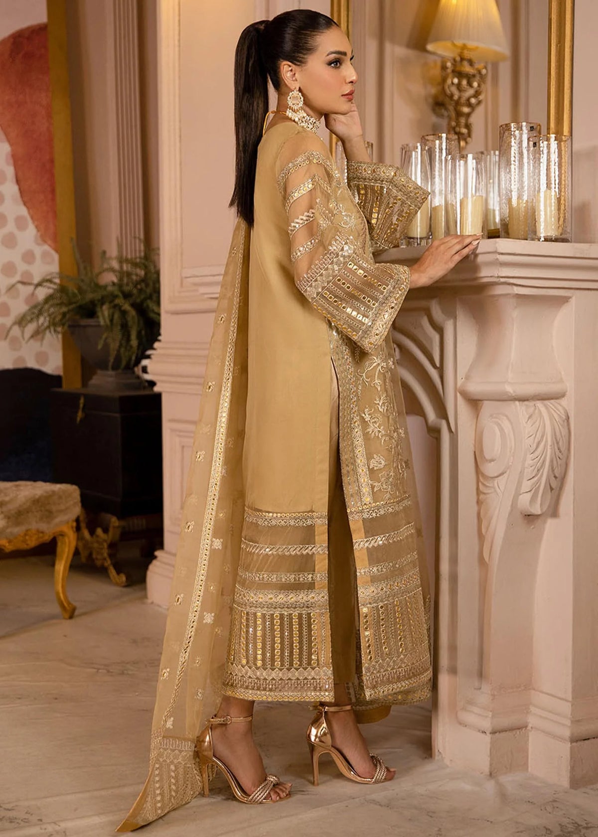 Dawood Abbas Skin Formal Collection Organza Replica