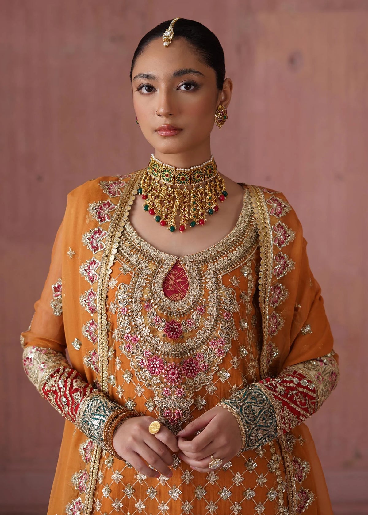 Maryum N Maria Mustard Formal Collection Chiffon Replica