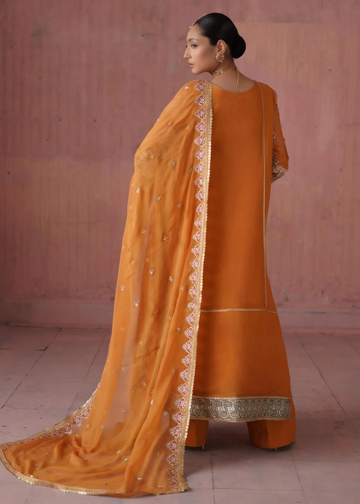 Maryum N Maria Mustard Formal Collection Chiffon Replica