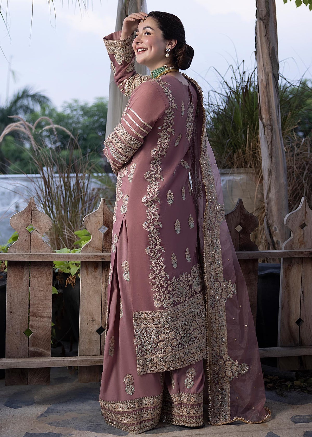 Ali Xeeshan Pink Organza Formal Collection Replica