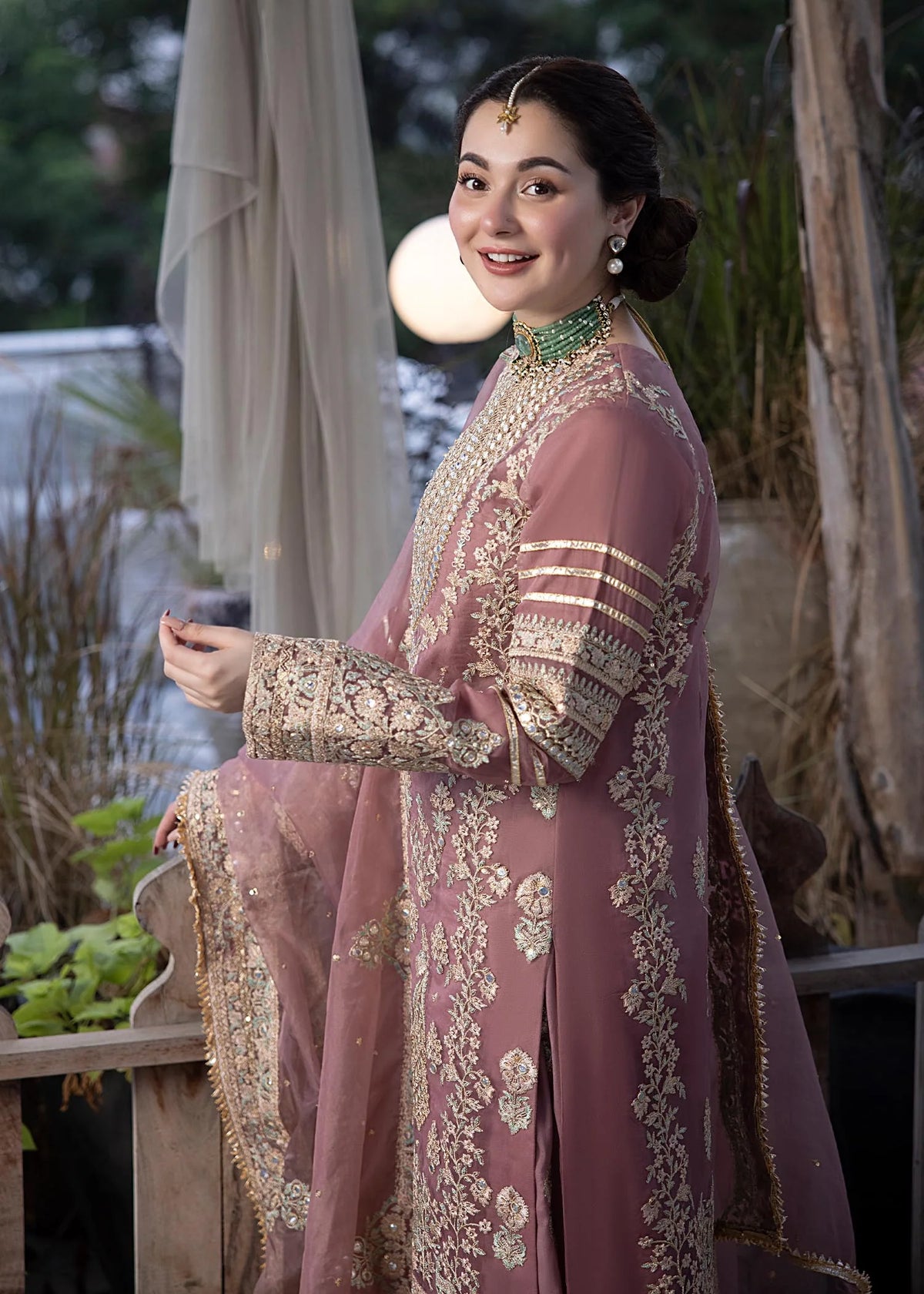 Ali Xeeshan Pink Organza Formal Collection Replica