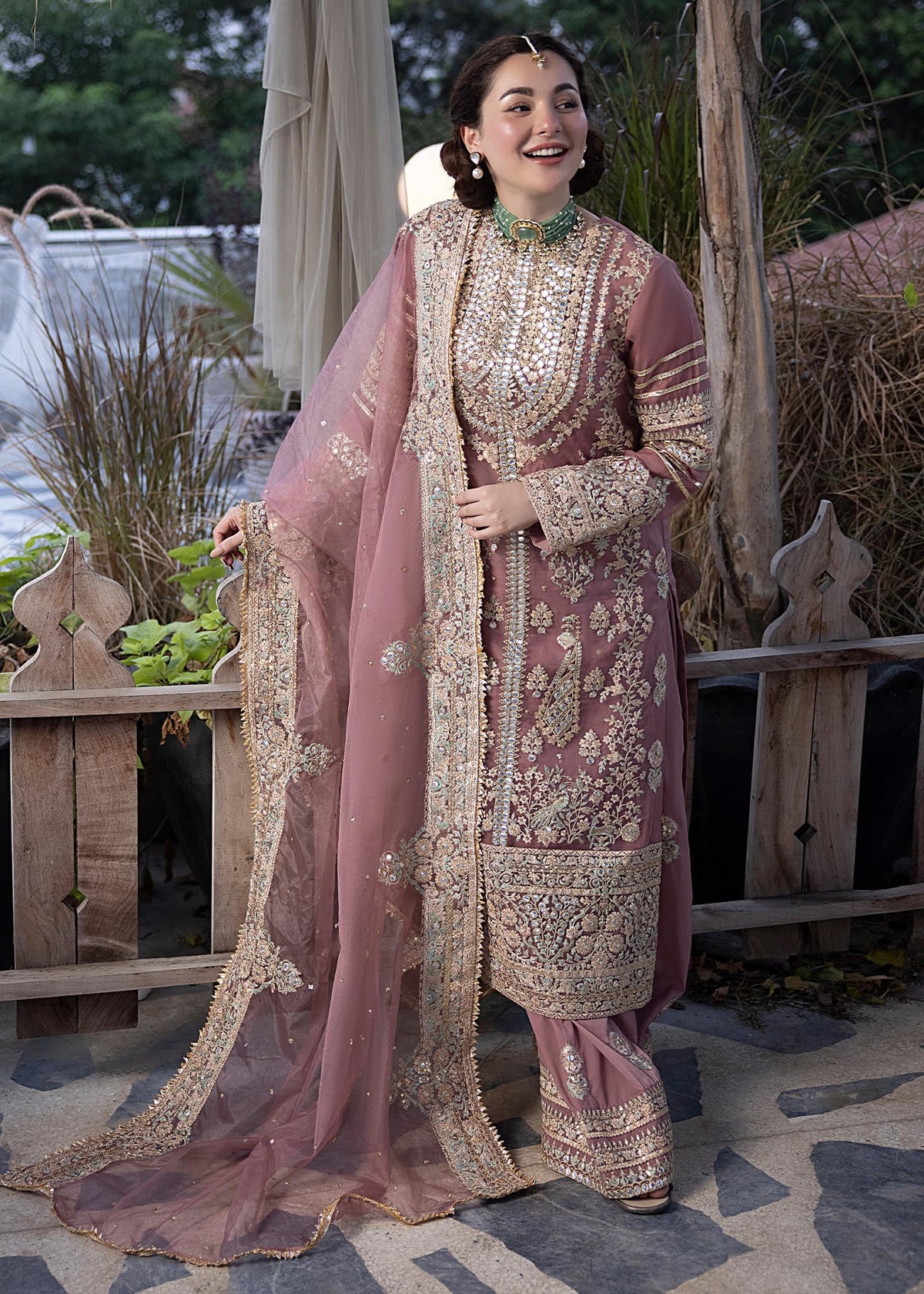 Ali Xeeshan Pink Organza Formal Collection Replica