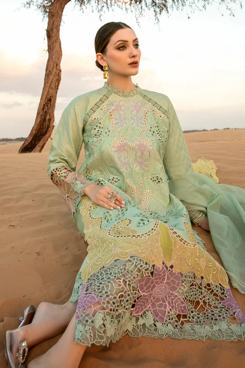 Rang Rasiya Elnaz Green Luxury Lawn Collection Replica