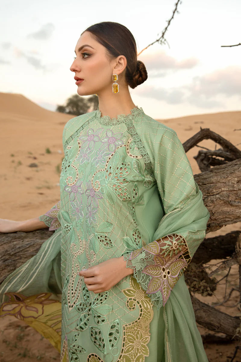 Rang Rasiya Elnaz Green Luxury Lawn Collection Replica