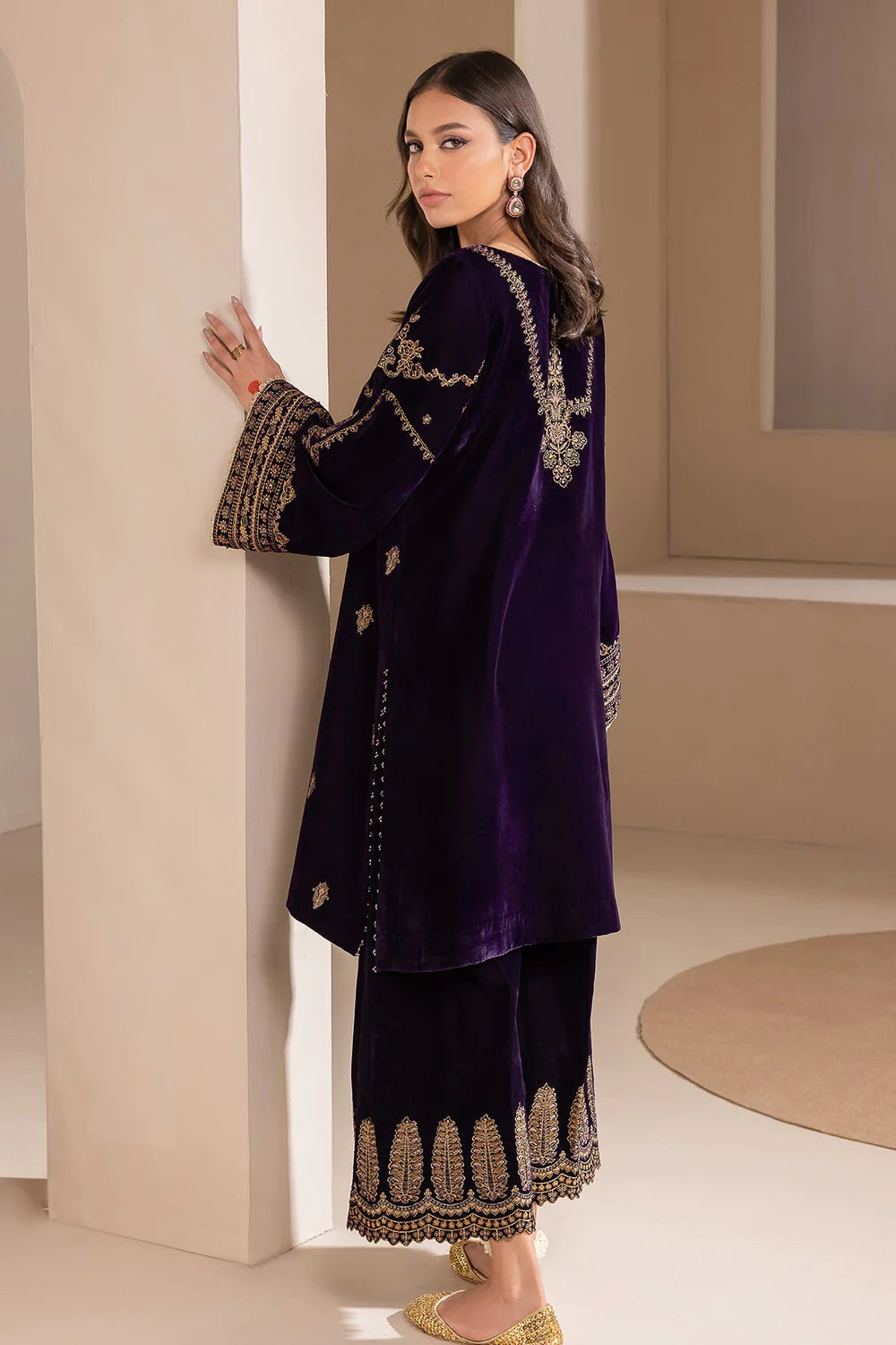 Baroque Purple Velvet Collection Replica