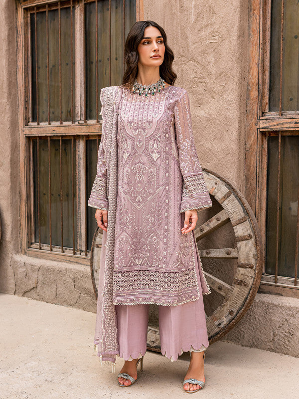 Gulaal Pink Exclusive Formal Wear Net Replica