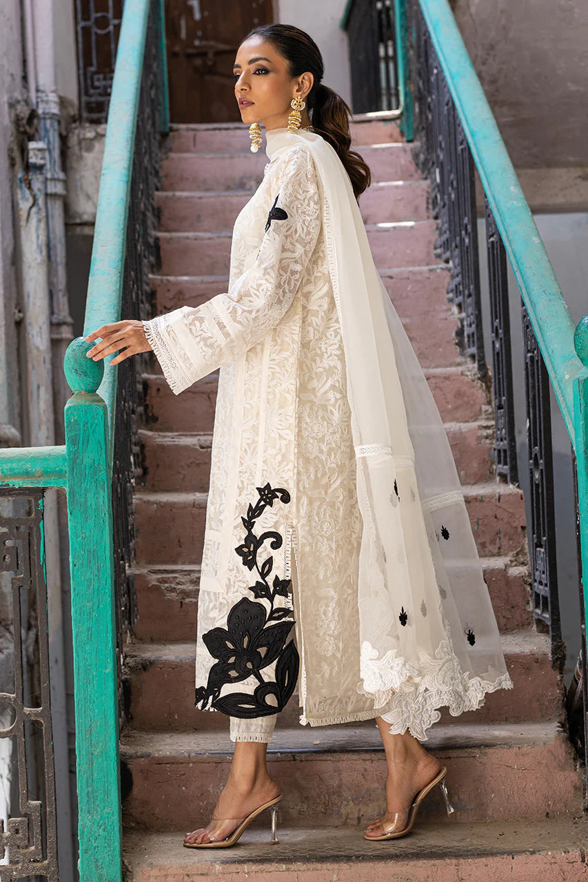 Nadia Farooqui White Formal Collection Organza Replica