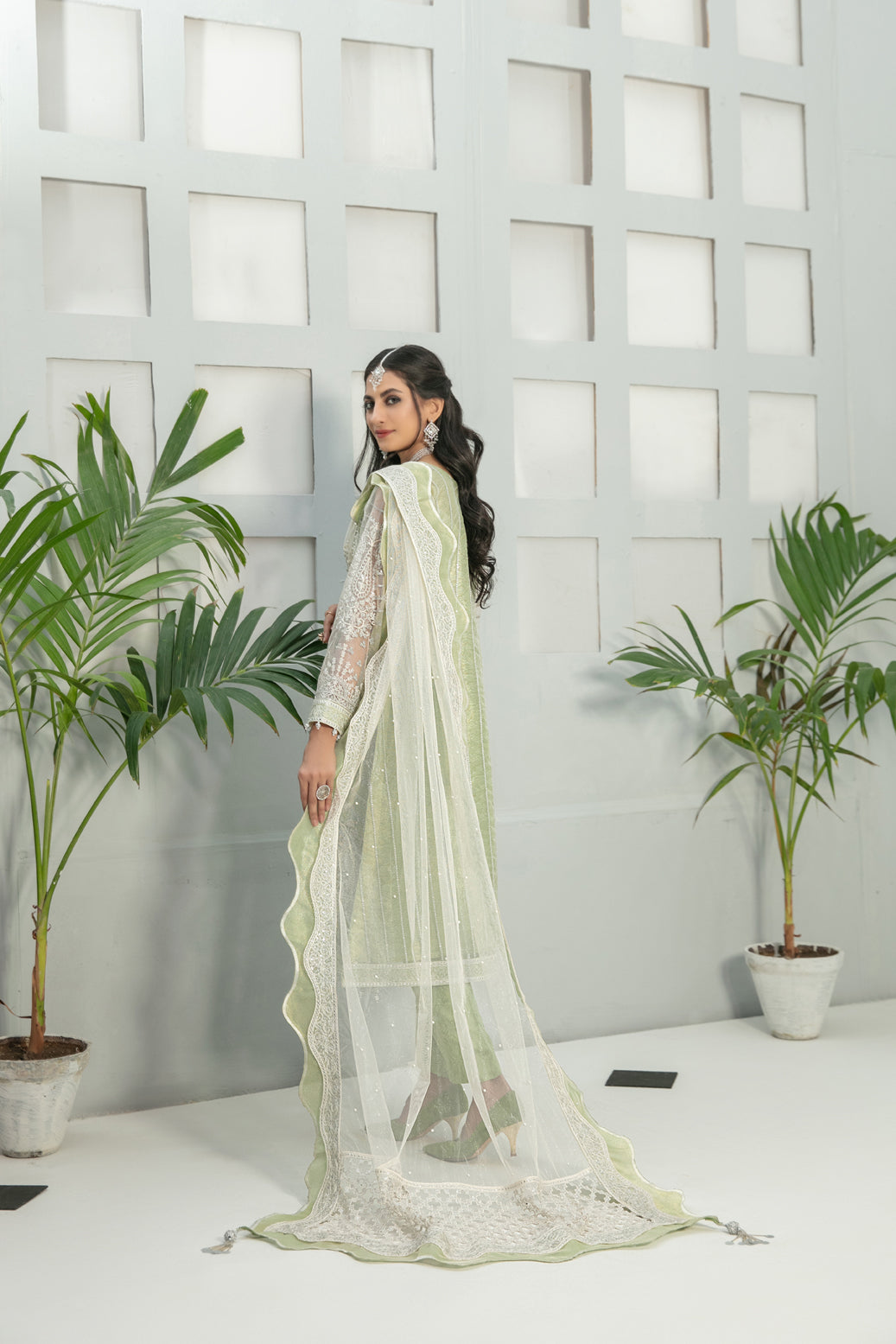 Mahaba Green Formal Collection Net Replica