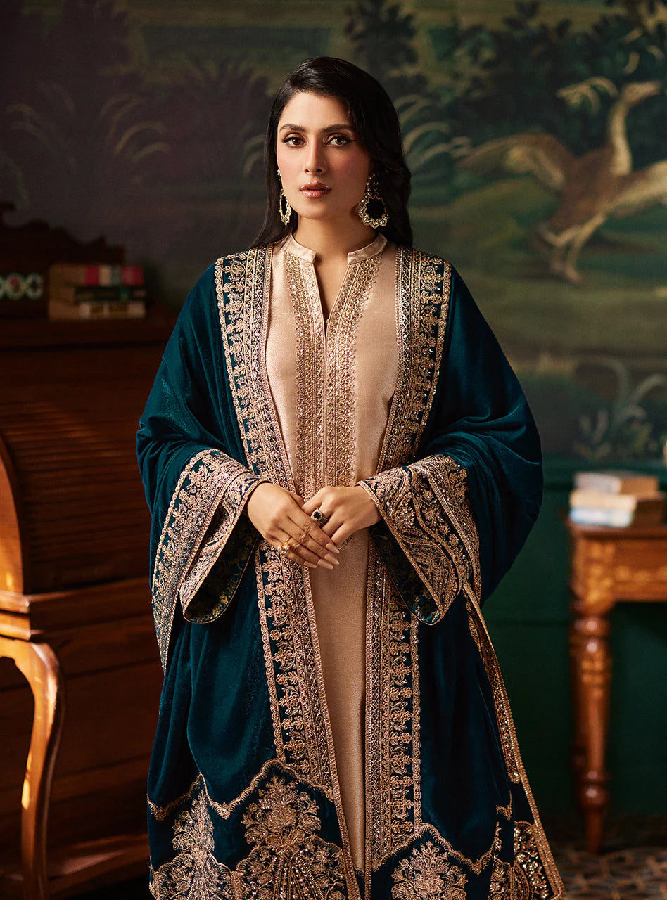 Zainab Chottani Skin Formal Brocade Tissue Replica