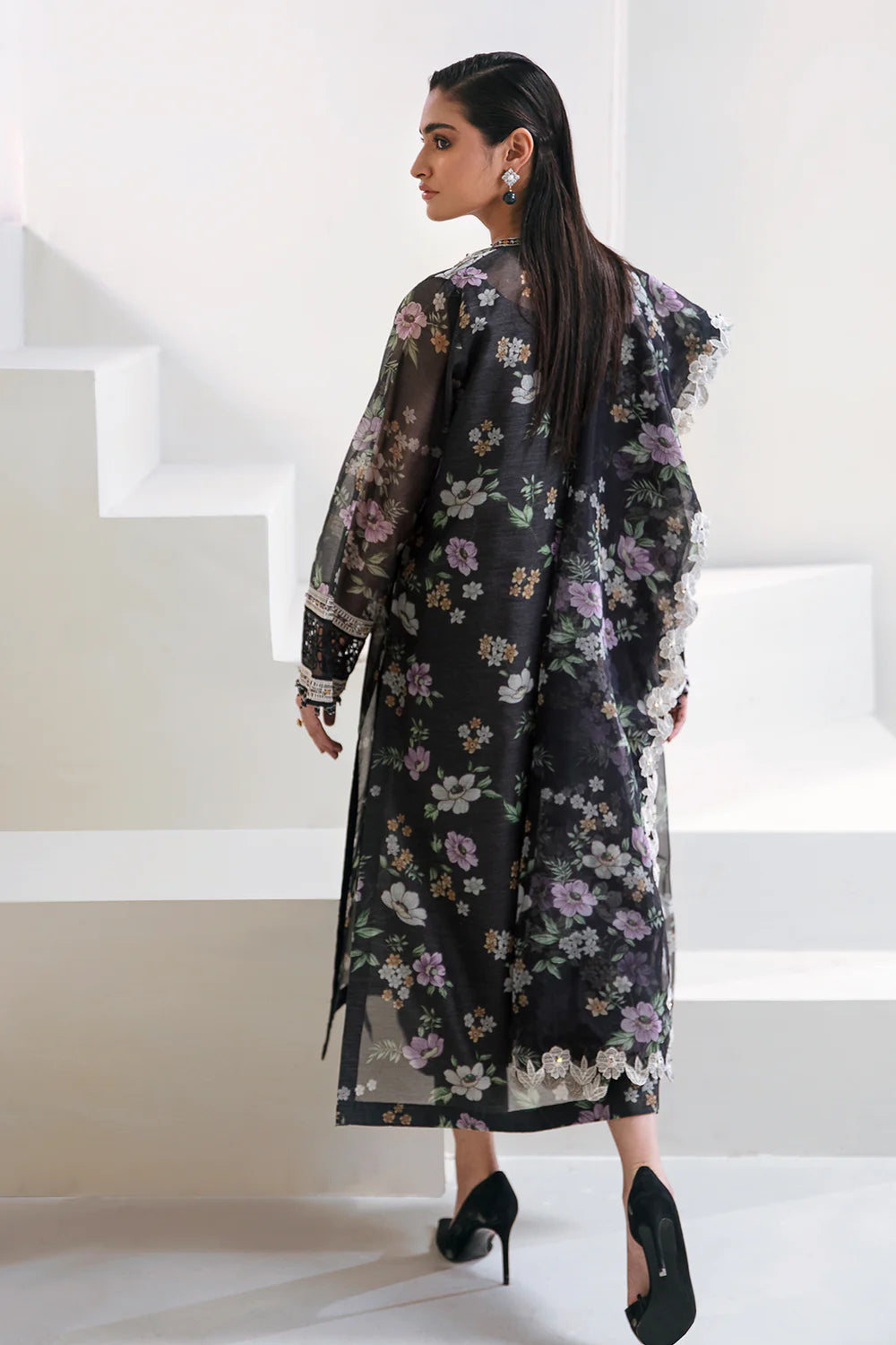 Barouqe Black Formal Collection Khaadi Net Replica