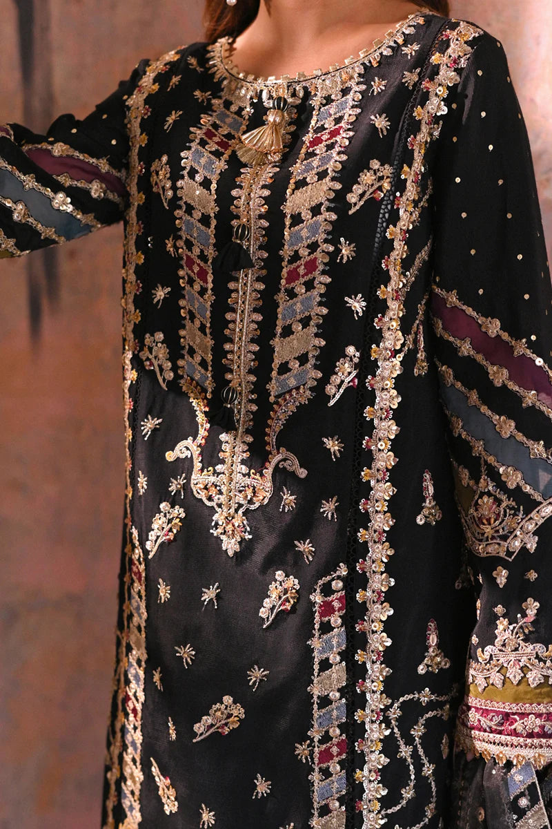 Qalamkar Black Formal Collection Replica