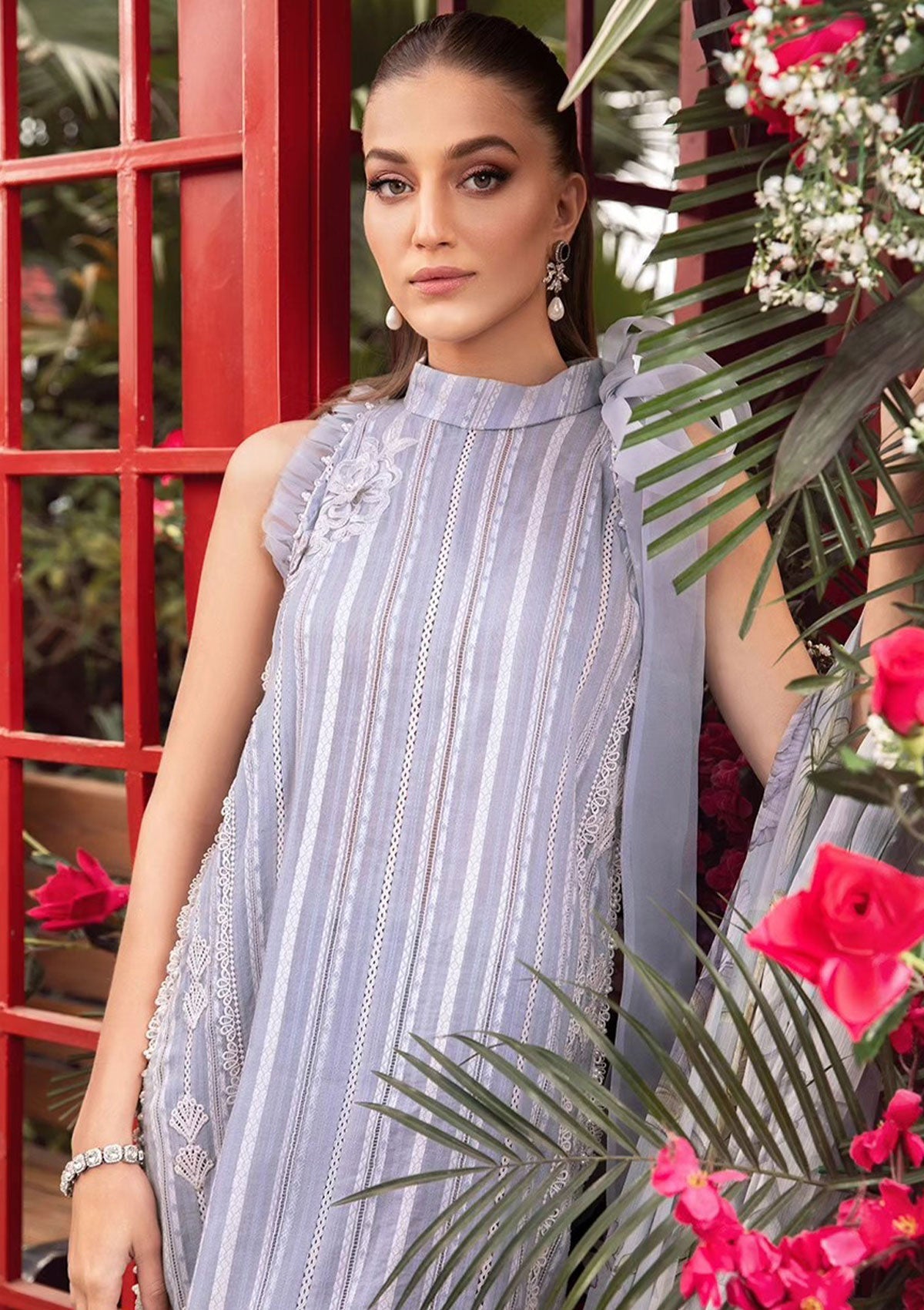 Maria B Grey MPrint Lawn Collection Replica