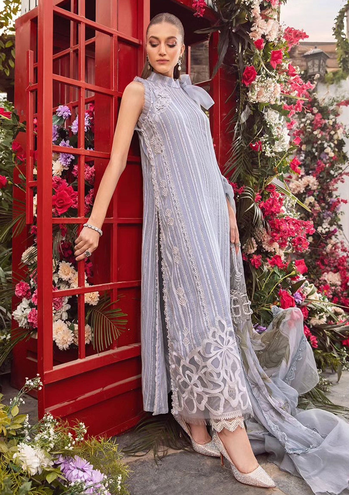 Maria B Grey MPrint Lawn Collection Replica