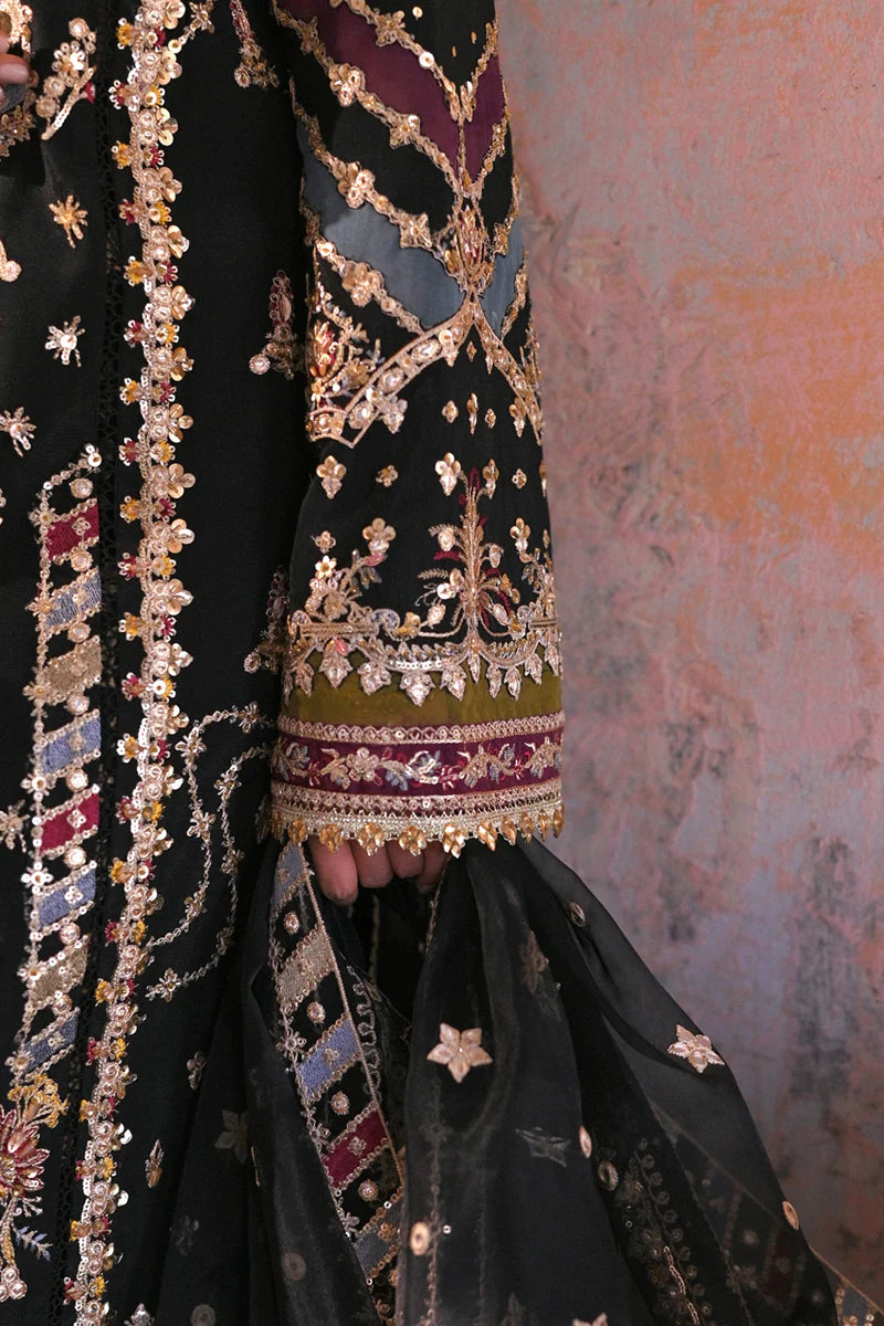 Qalamkar Black Formal Collection Replica