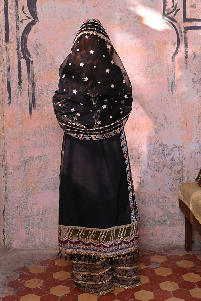 Qalamkar Black Formal Collection Replica