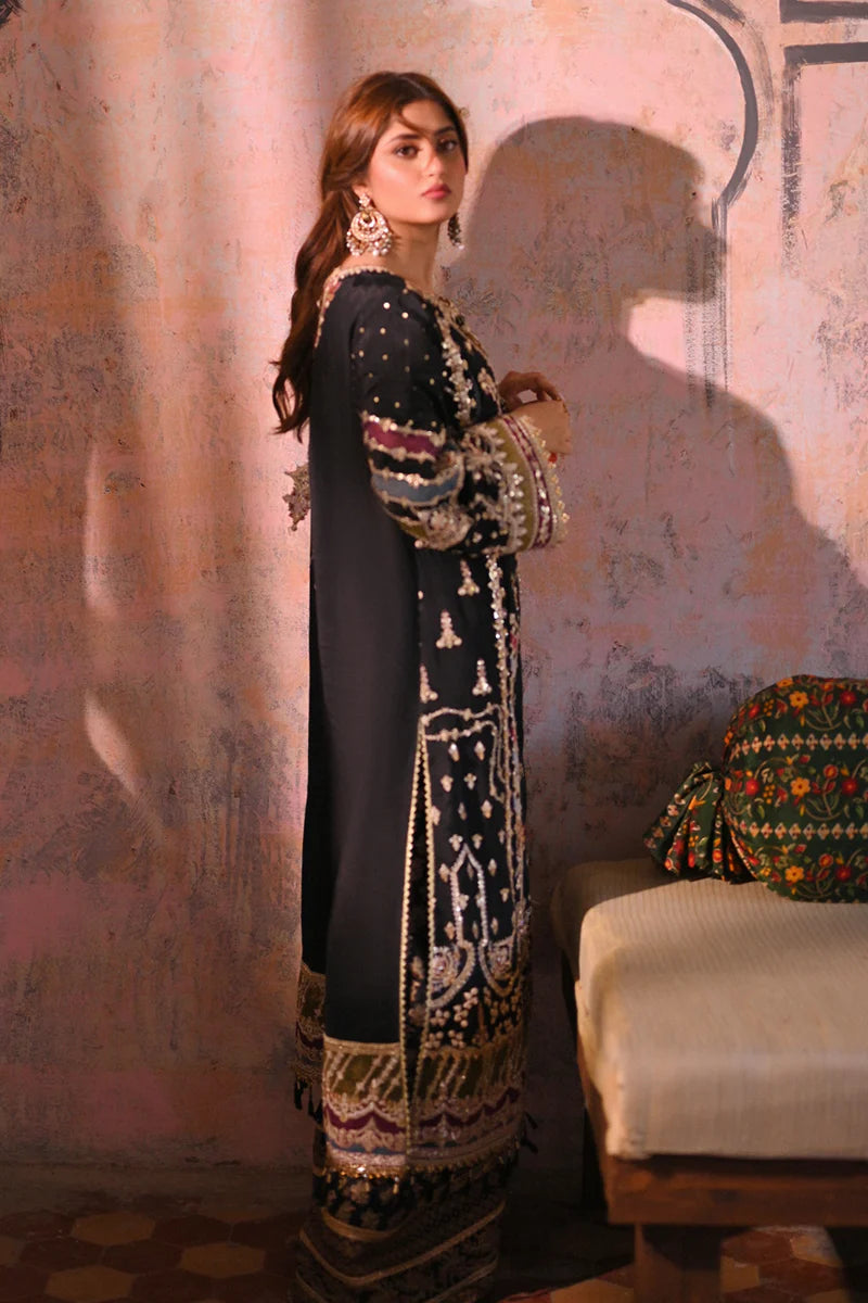 Qalamkar Black Formal Collection Replica