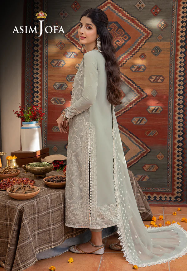 Asim Jofa Pistachio Formal Collection Chiffon Replica