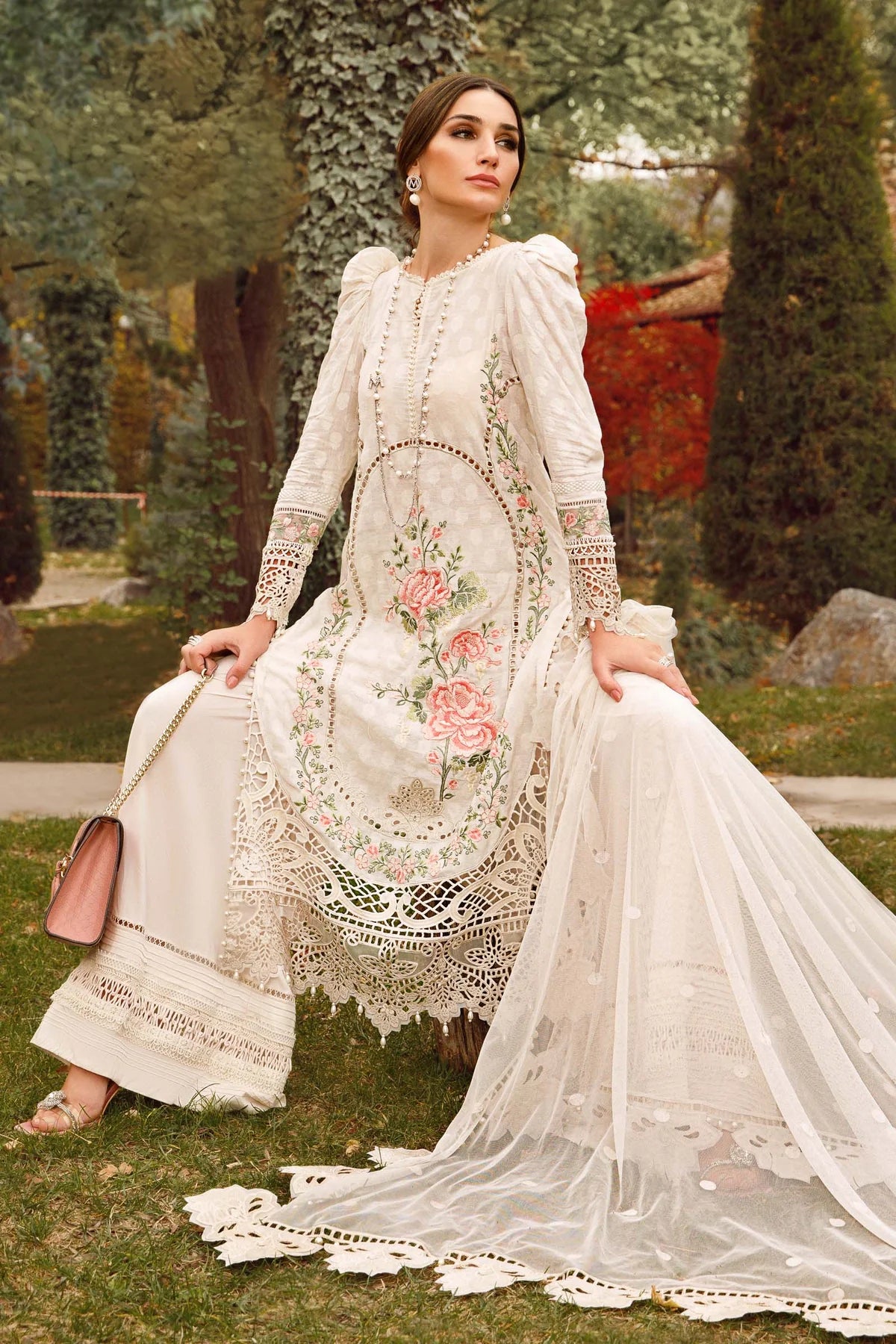 Maria B White Luxury Lawn Collection Replica