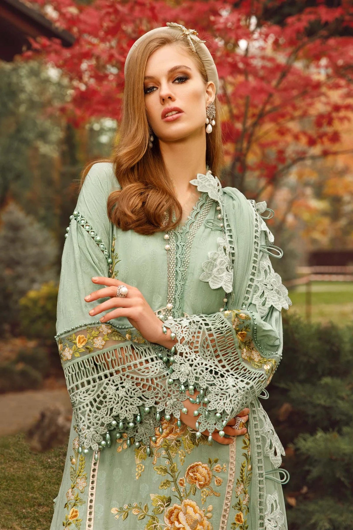 Maria B Pistachio Luxury Lawn Collection Replica