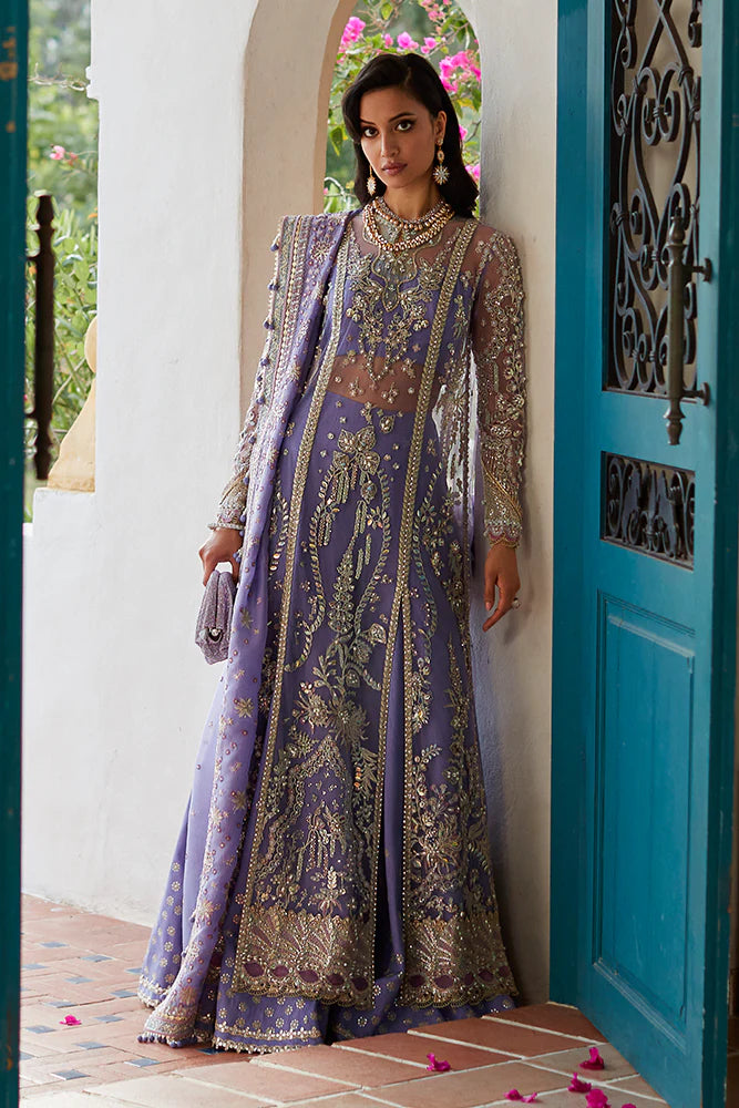 Suffuse Purple Formal Wear Net Maxi Replica