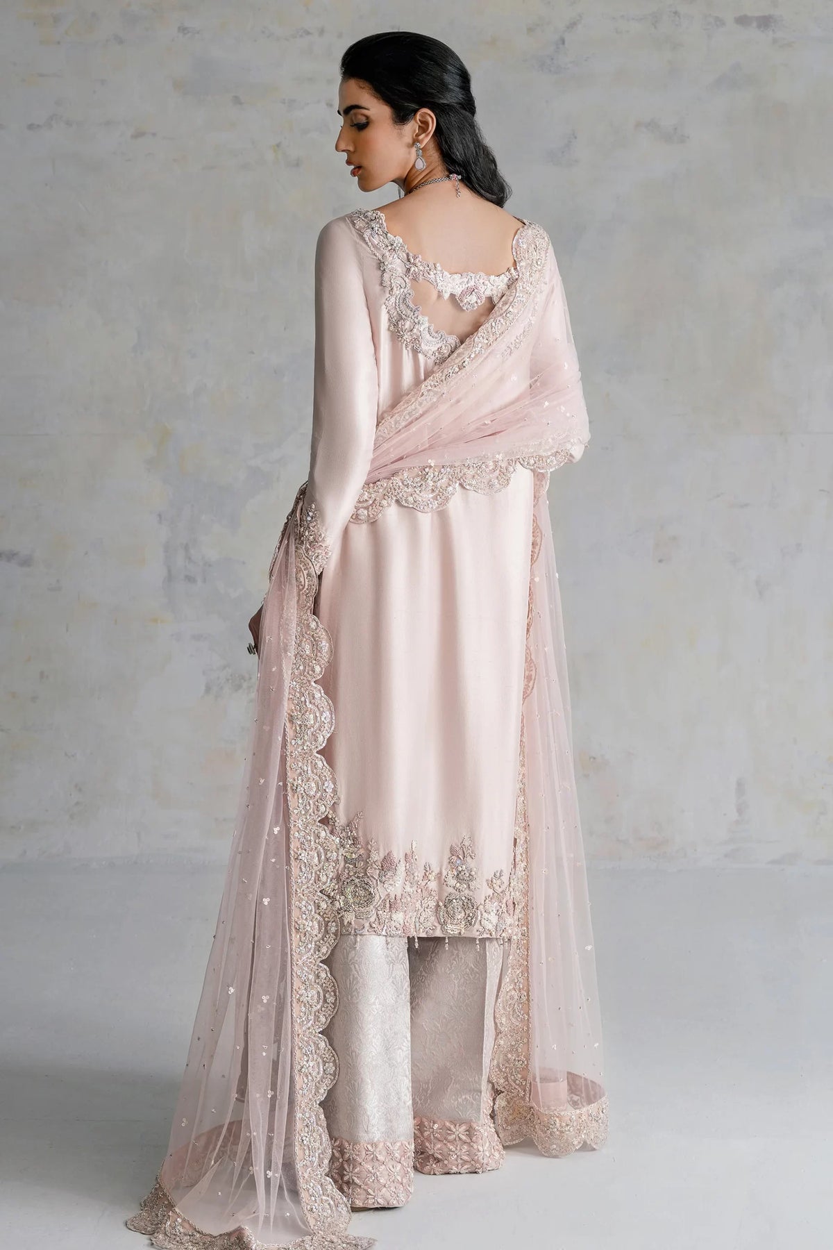 Ammara Khan Pink Formal Collection Organza Replica