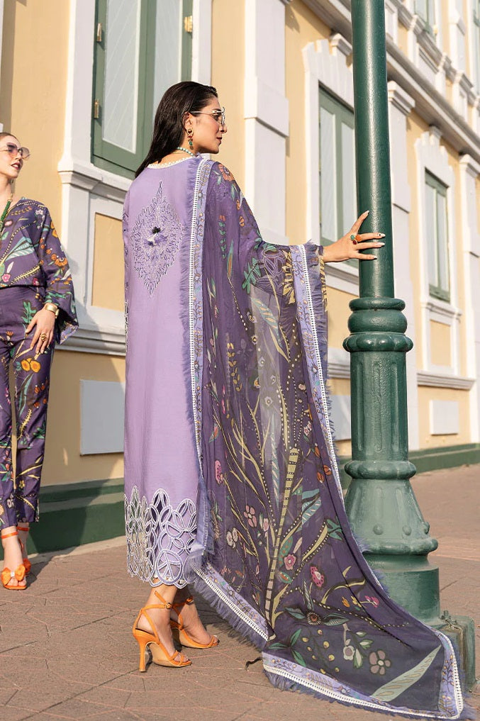 Mushq Purple Lawn Collection Replica