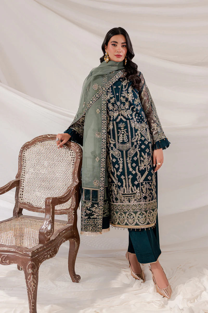 Farasha Blue Formal Collection Organza Replica