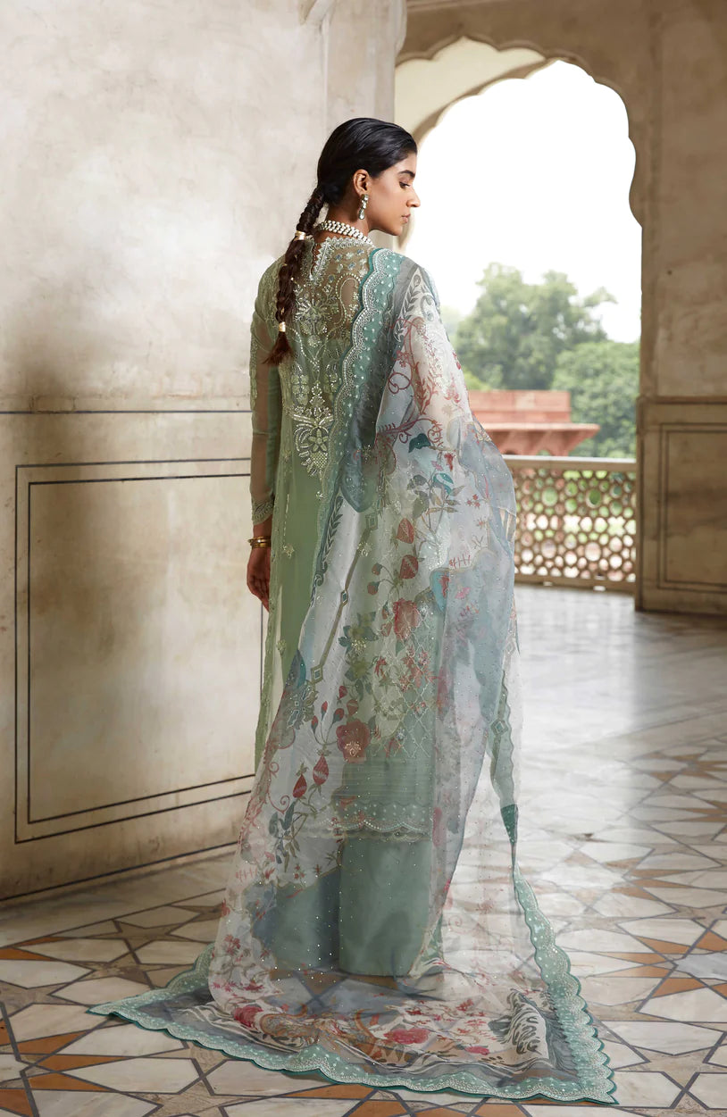 Shrenz Green Formal Collection Chiffon Replica