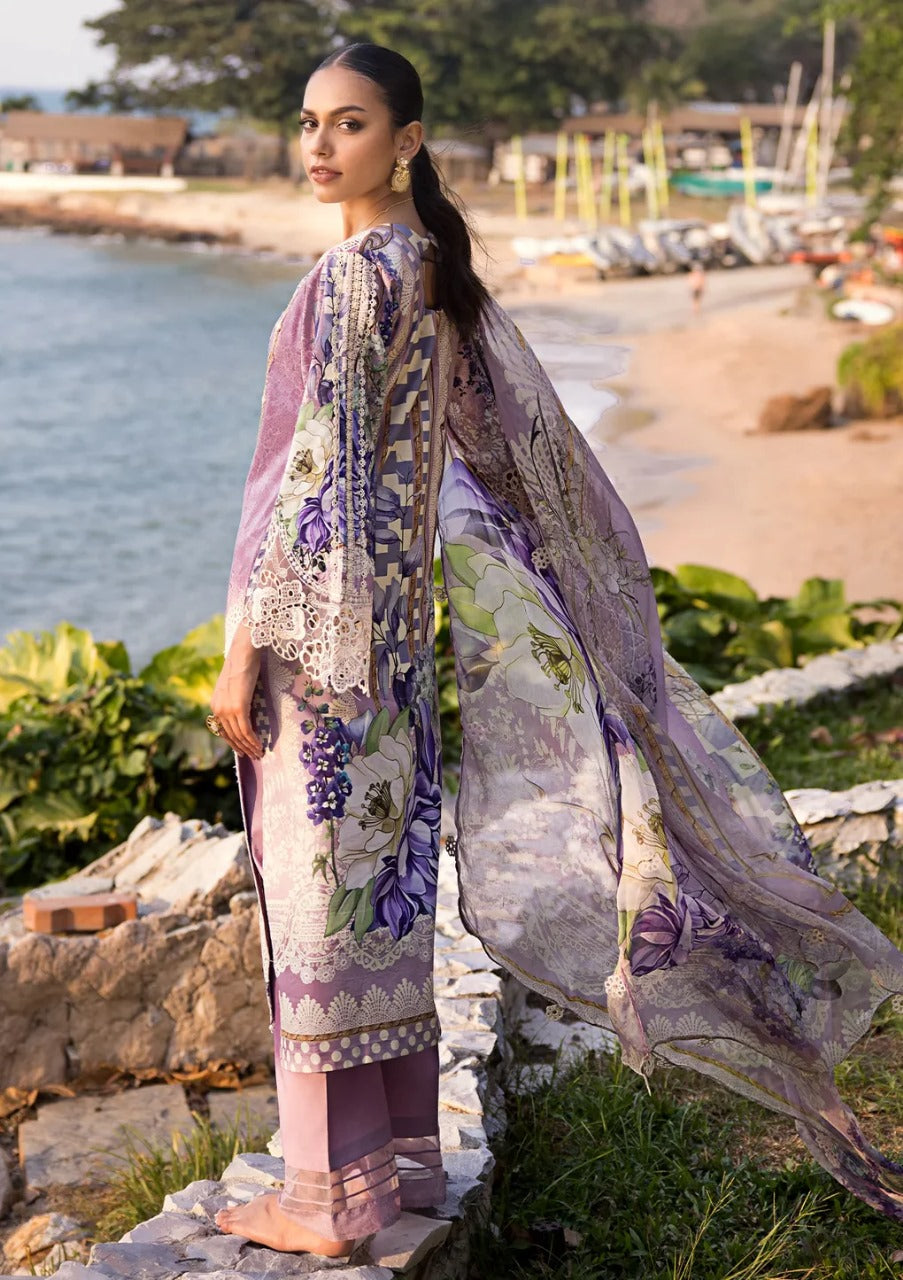 Elaf Purple Luxury Lawn Collection Replica