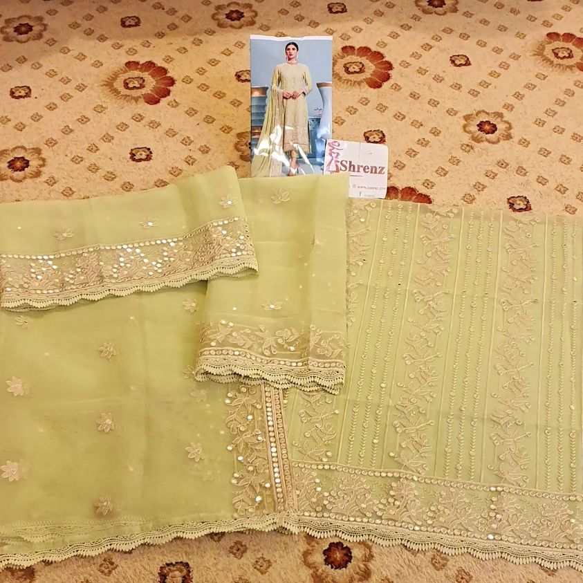 Cross Stitch Pistachio Formal Collection Organza Replica