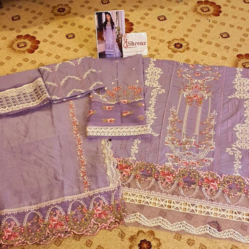 Kahf Purple Luxury Lawn Collection Replica