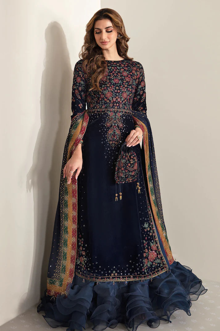 Jazmin Blue Formal Collection Velvet Replica