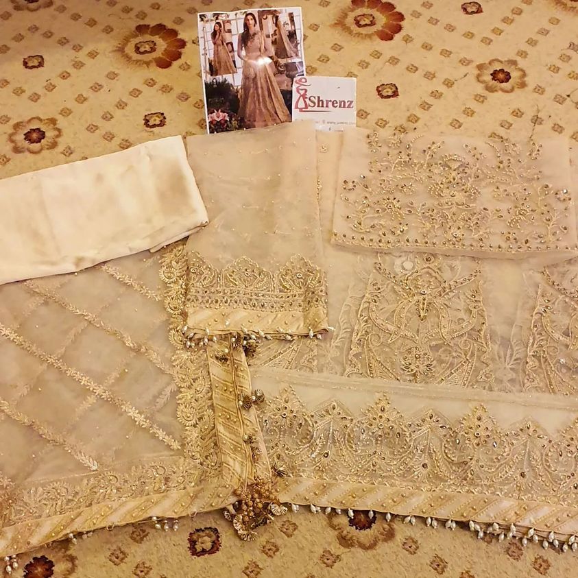 Afrozeh Skin Bridal Collection Net Replica