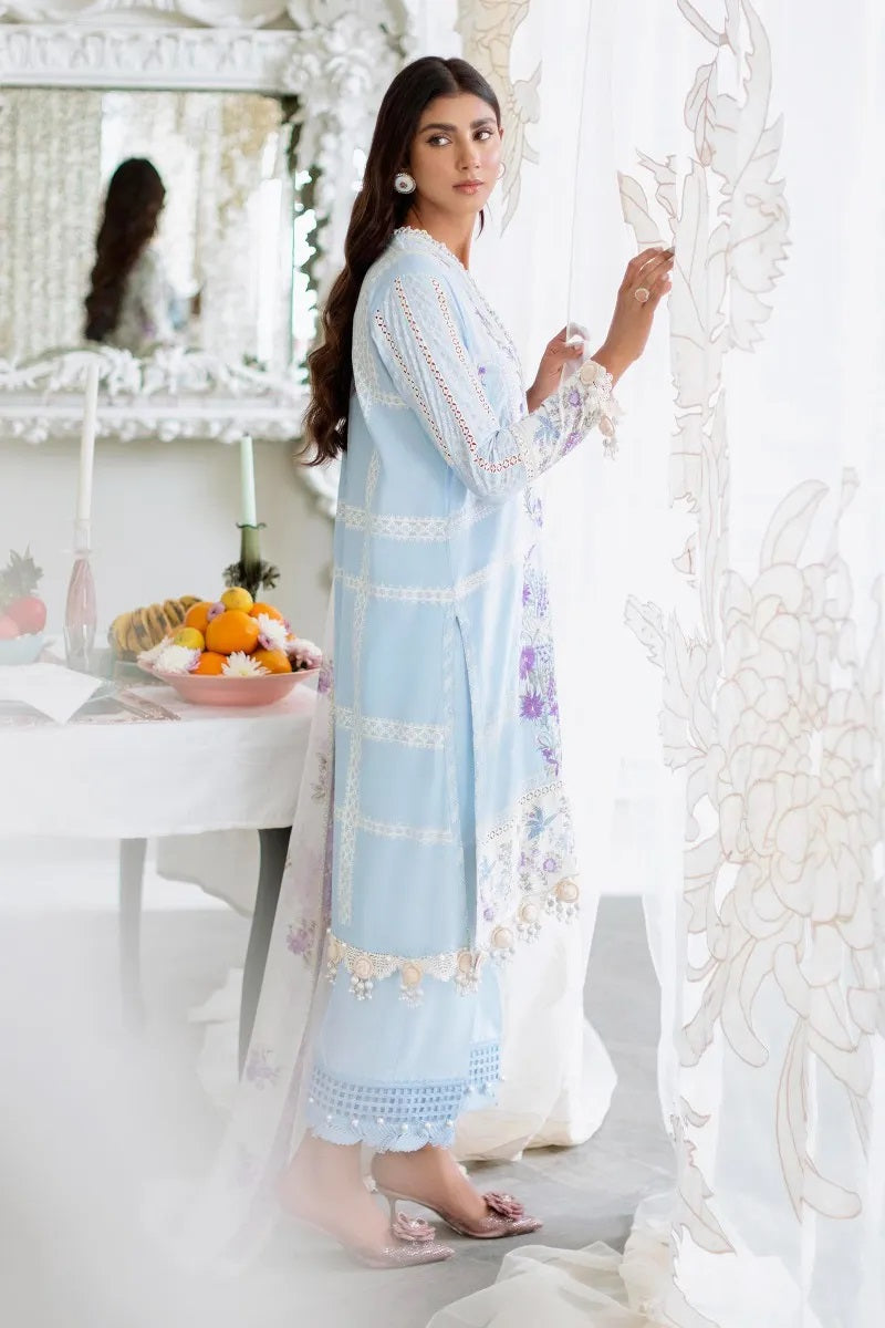 Sana Safinaz Blue Luxury Lawn Collection Replica