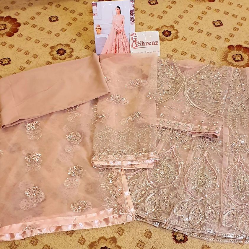 Maryum N Maria Pink Bridal Collection Net Replica