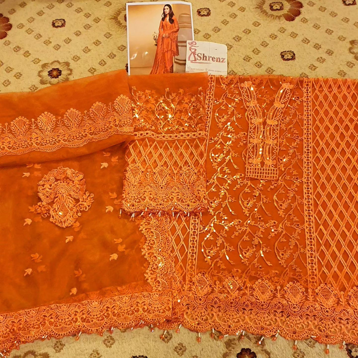 Anaya Orange Formal Collection Net Replica