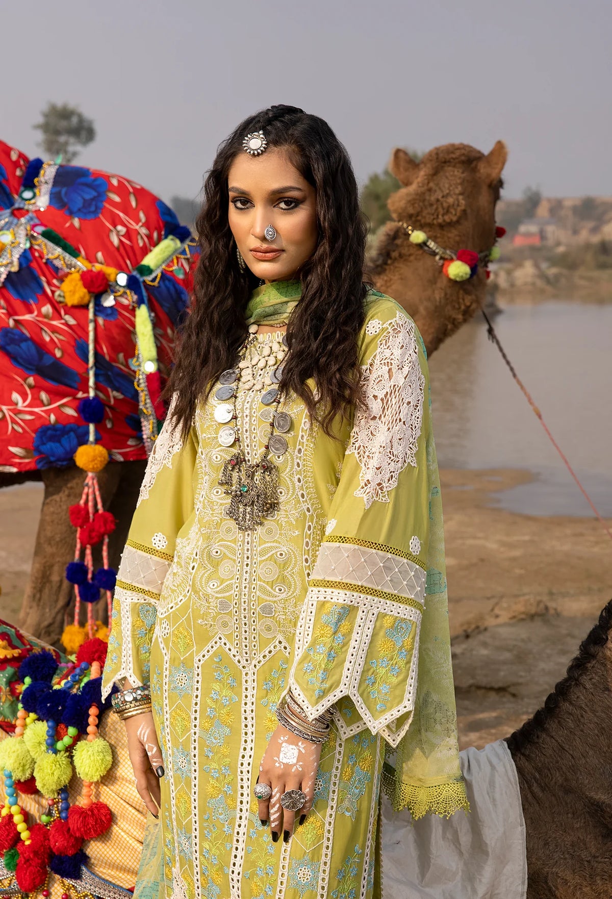 Adan Libas Pistachio Luxury Lawn Collection Replica