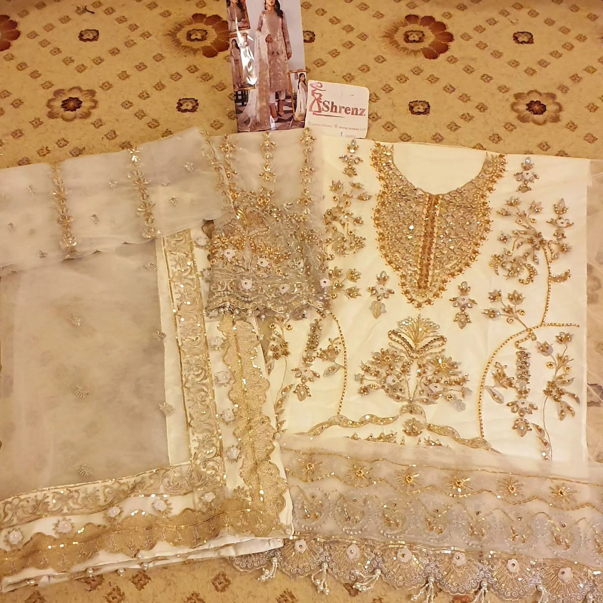 Gulaal White Formal Collection Net Replica