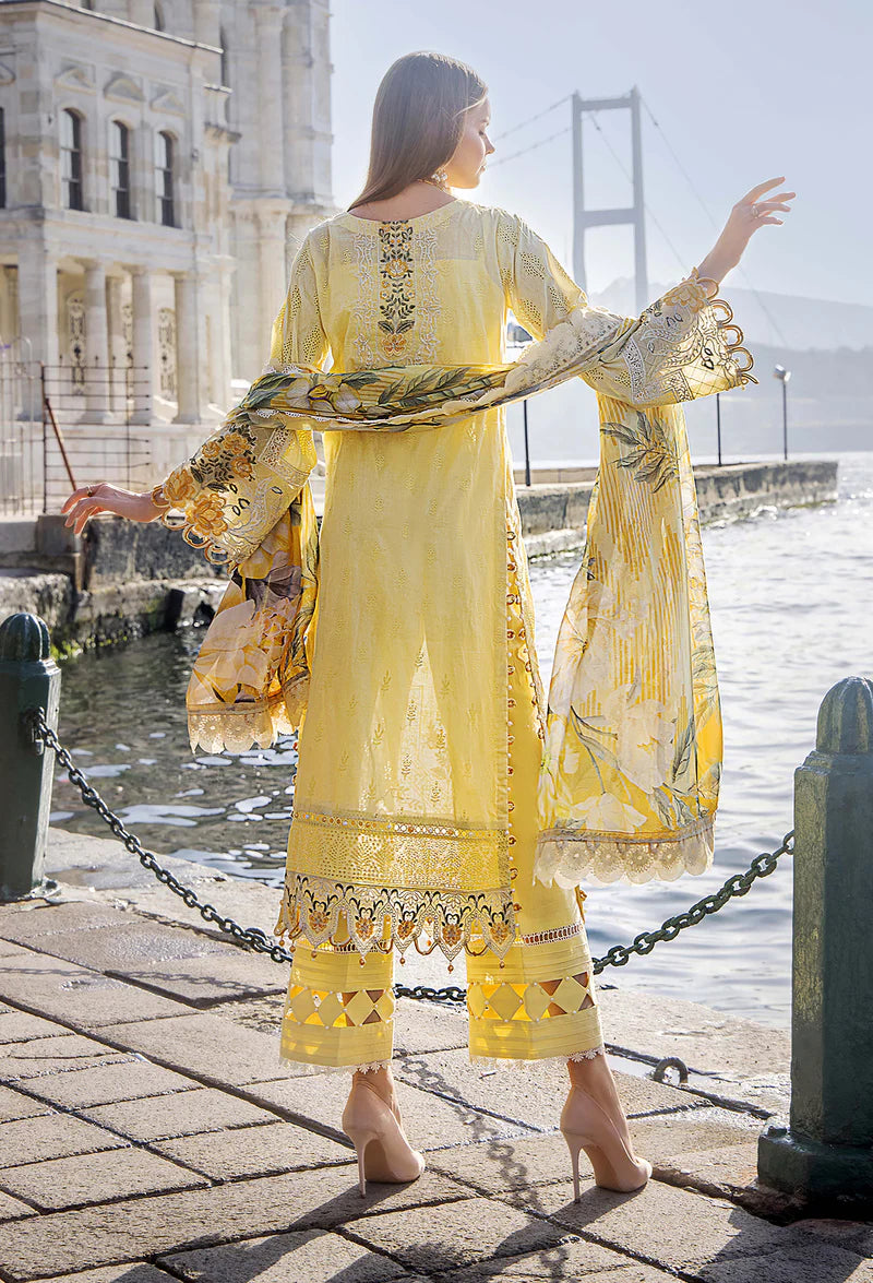 Adan Libas Yellow Luxury Lawn Collection Replica