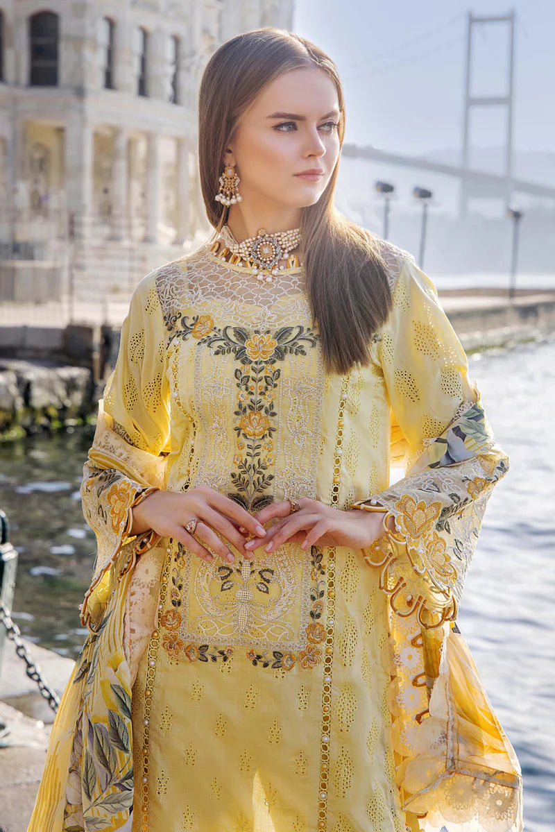 Adan Libas Yellow Luxury Lawn Collection Replica