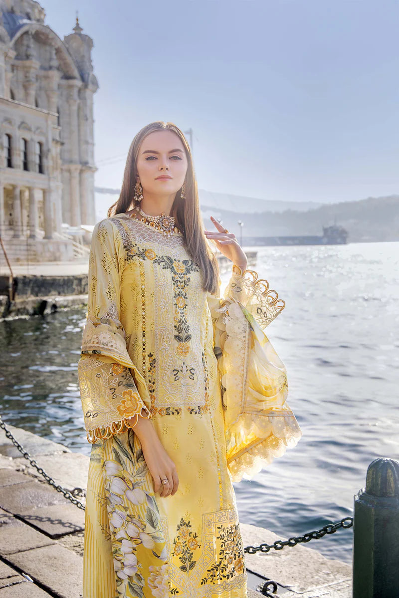 Adan Libas Yellow Luxury Lawn Collection Replica