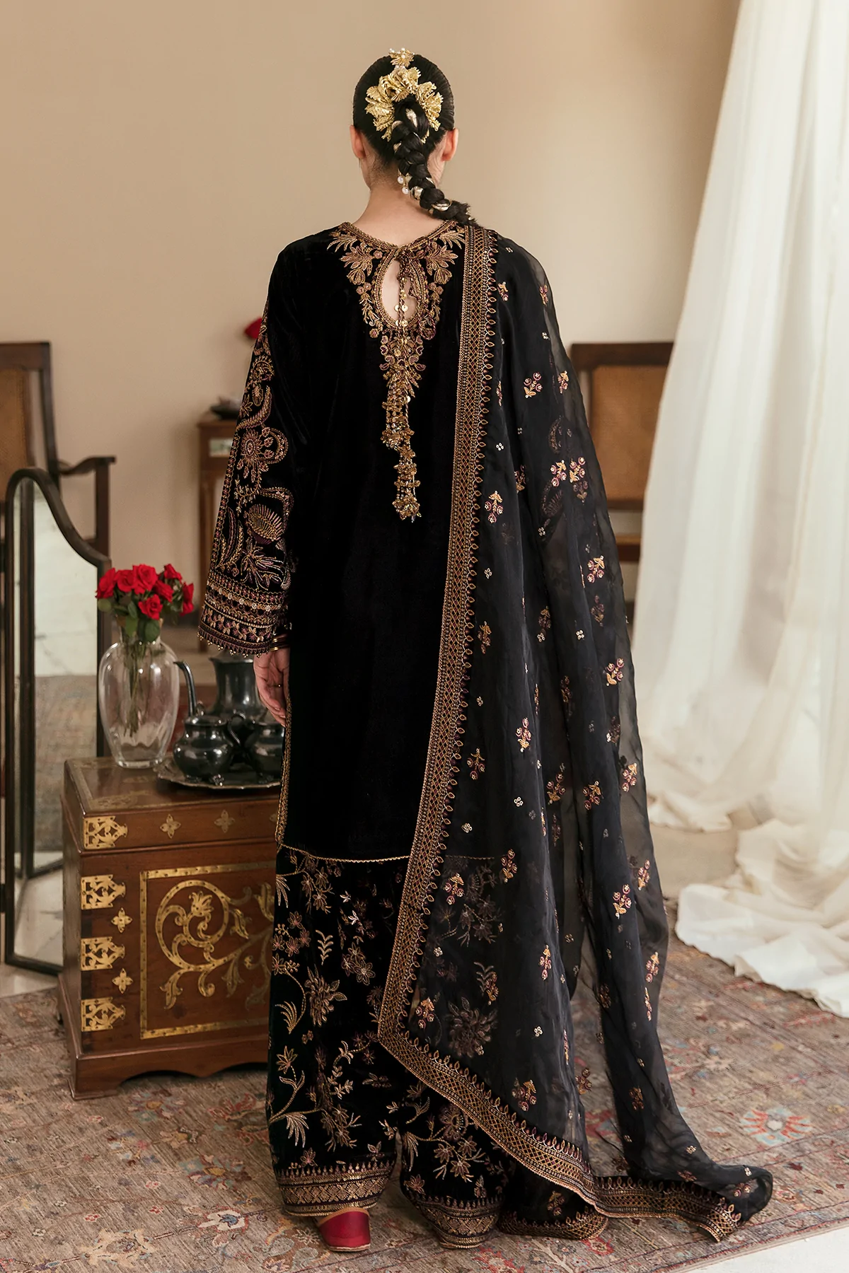 Baroque Black Formal Collection Velvet Replica