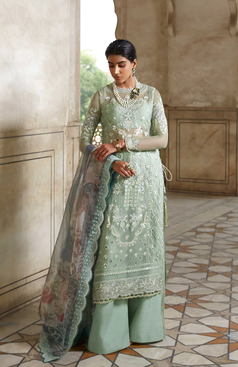 Shrenz Green Formal Collection Chiffon Replica