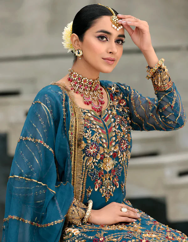 Emaan Adeel Belle Robe Formal Collection Chiffon Replica