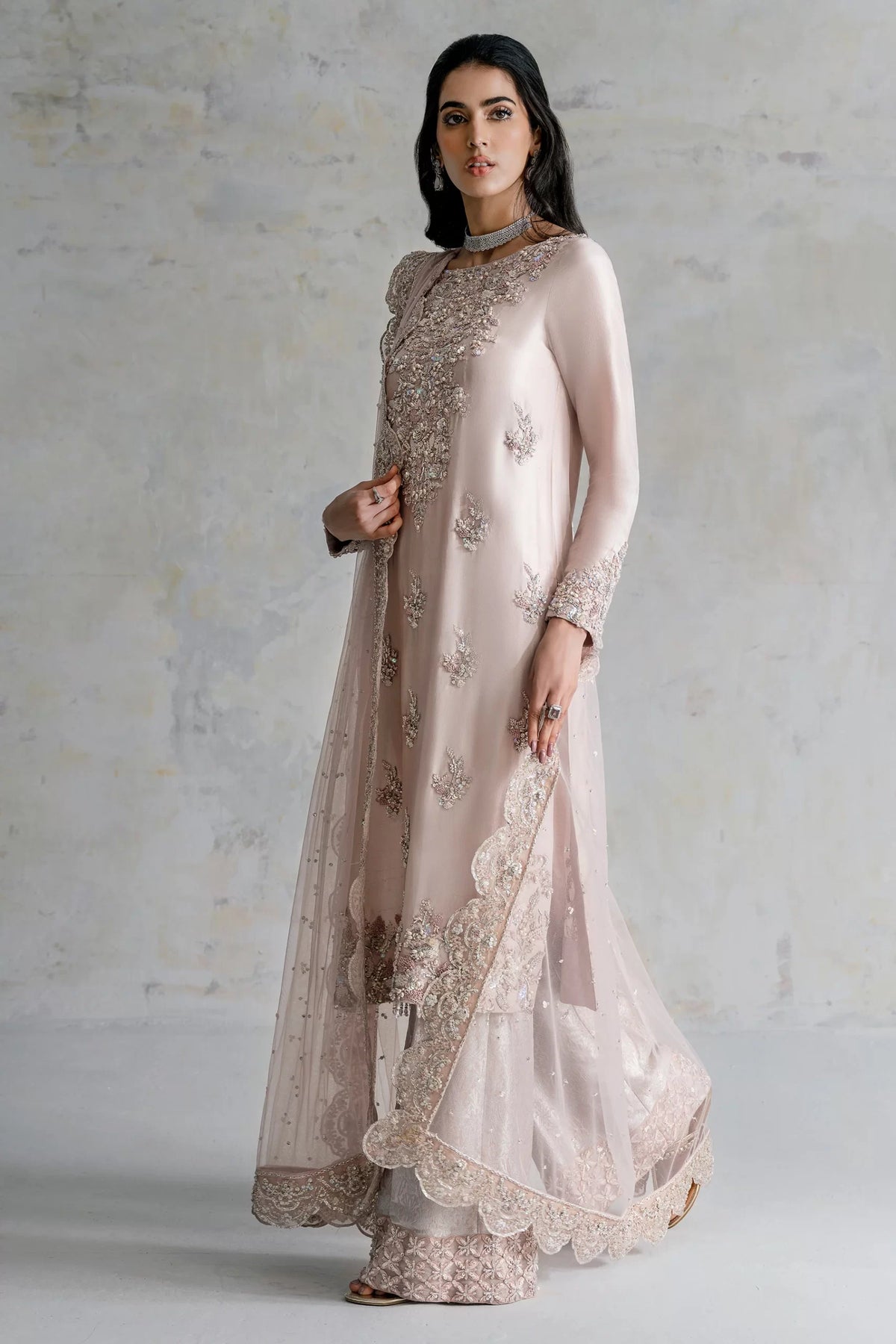 Ammara Khan Pink Formal Collection Organza Replica