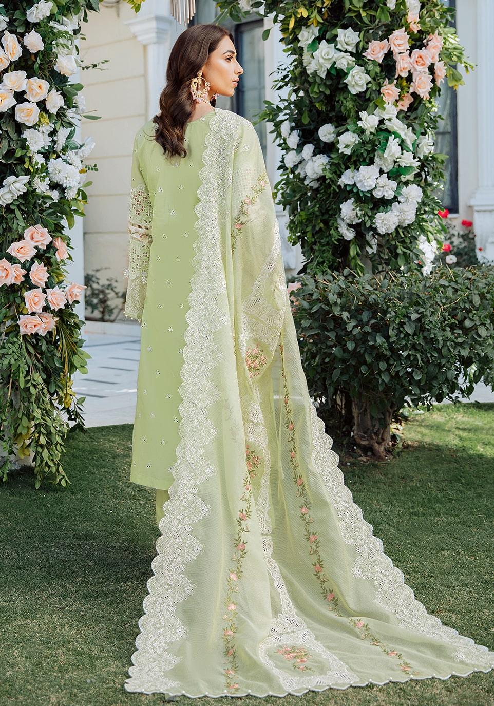 Kahf Pistachio Luxury Lawn Collection Replica