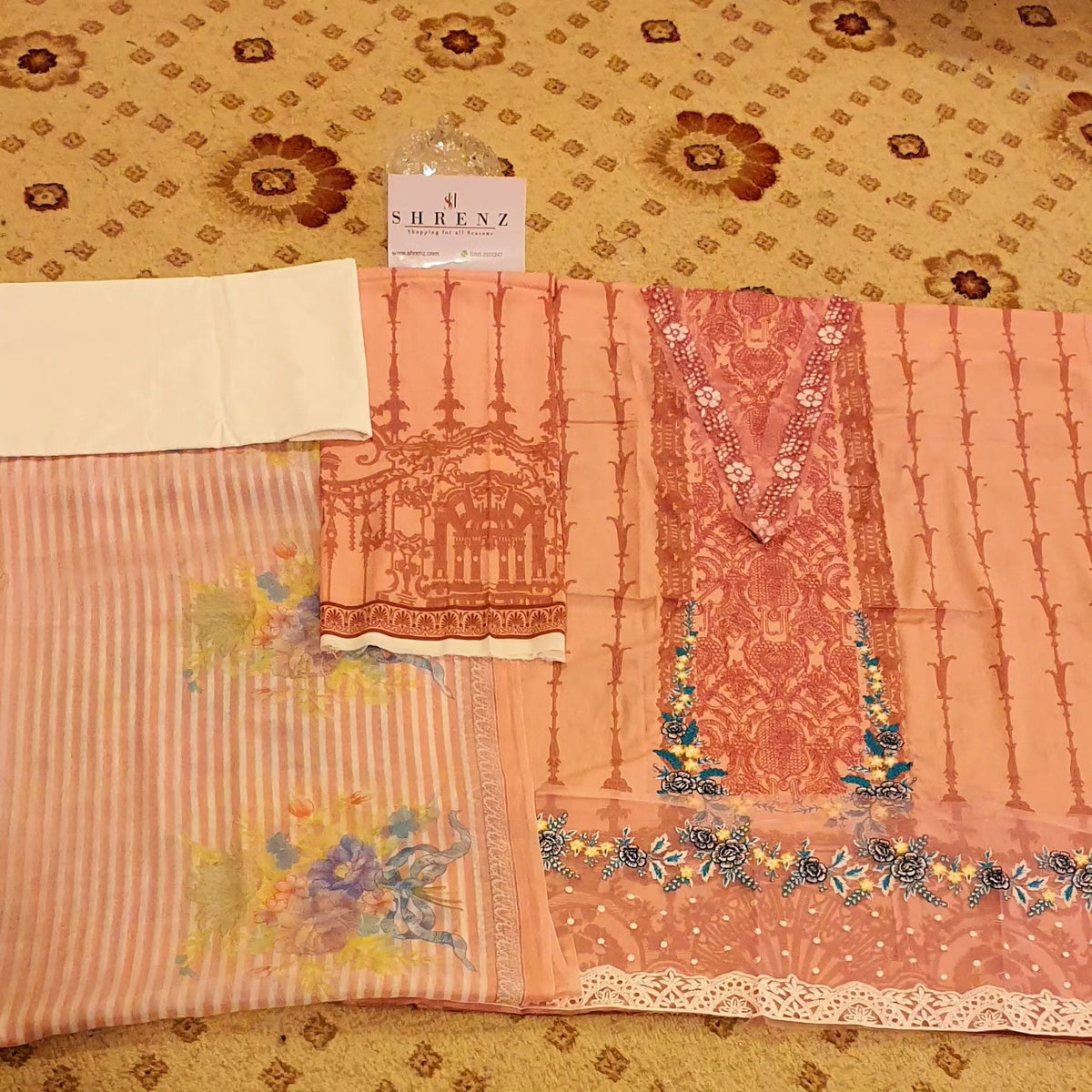 Maria B Pink Printed Lawn Collection Replica