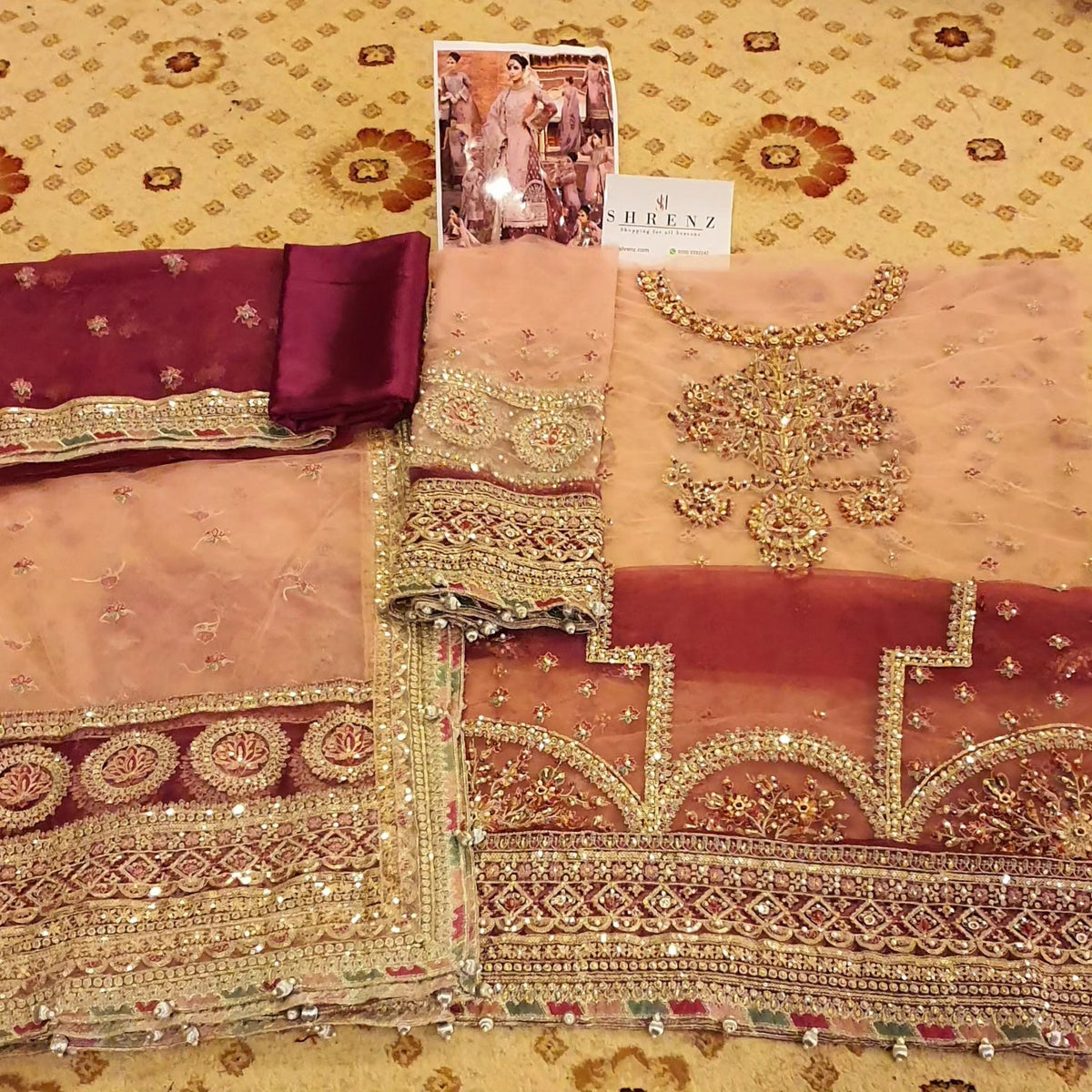 Zarlish By Mohsin Naveed Ranjha Pink Net Replica